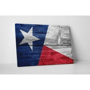 Vintage Texas State Flag 2 Gallery Wrapped Canvas Wall Art 30" x 20"
