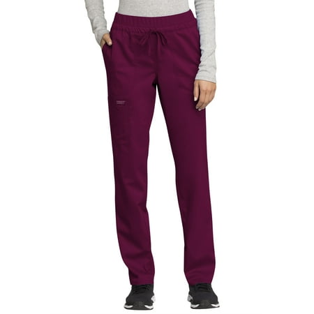 

Cherokee Workwear Revolution Women s Scrubs Pant Mid Rise Tapered Leg Drawstring WW105