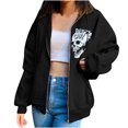 thumbnail image 1 of Blusa informal con capucha y estampado de calavera de Halloween para mujer Fridja ghj987+6867, 1 of 1