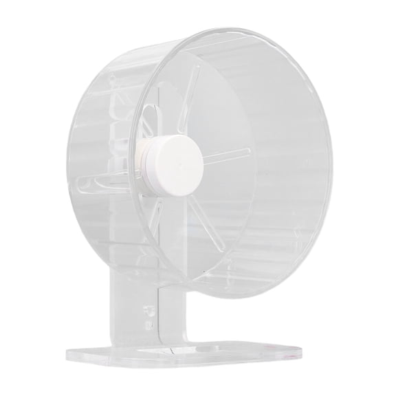 Rueda Para Hámster Silenciosa, Rueda De Ejercicio Para Hámster Transparente Acrílica Con Soporte Para Jerbos De Hámster Sirio Enano