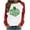 White, variant on Honeeladyy Sales St. Patrick's Day Shirt Women Funny Love Heart Shamrock Graphic Raglan Tunic Blouses Casual Sweatshirt Long Sleeve Tops