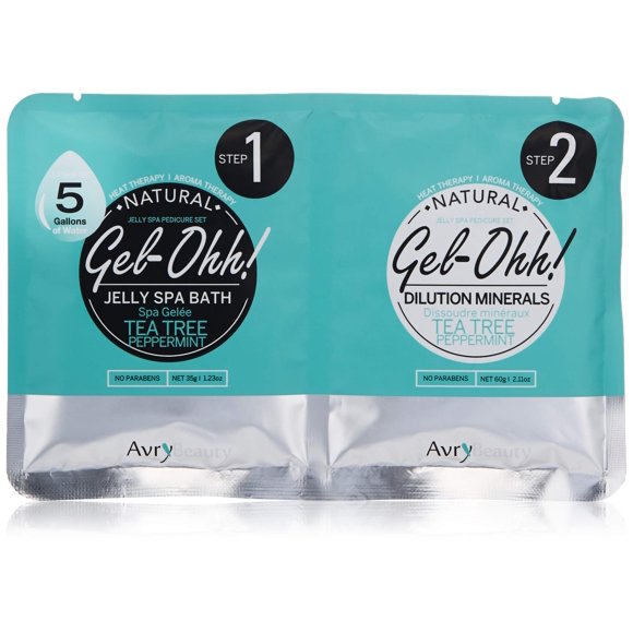 AvryBeauty Gel-Ohh Jelly Spa - Árbol de té y menta 2 unidades (paquete de 1)