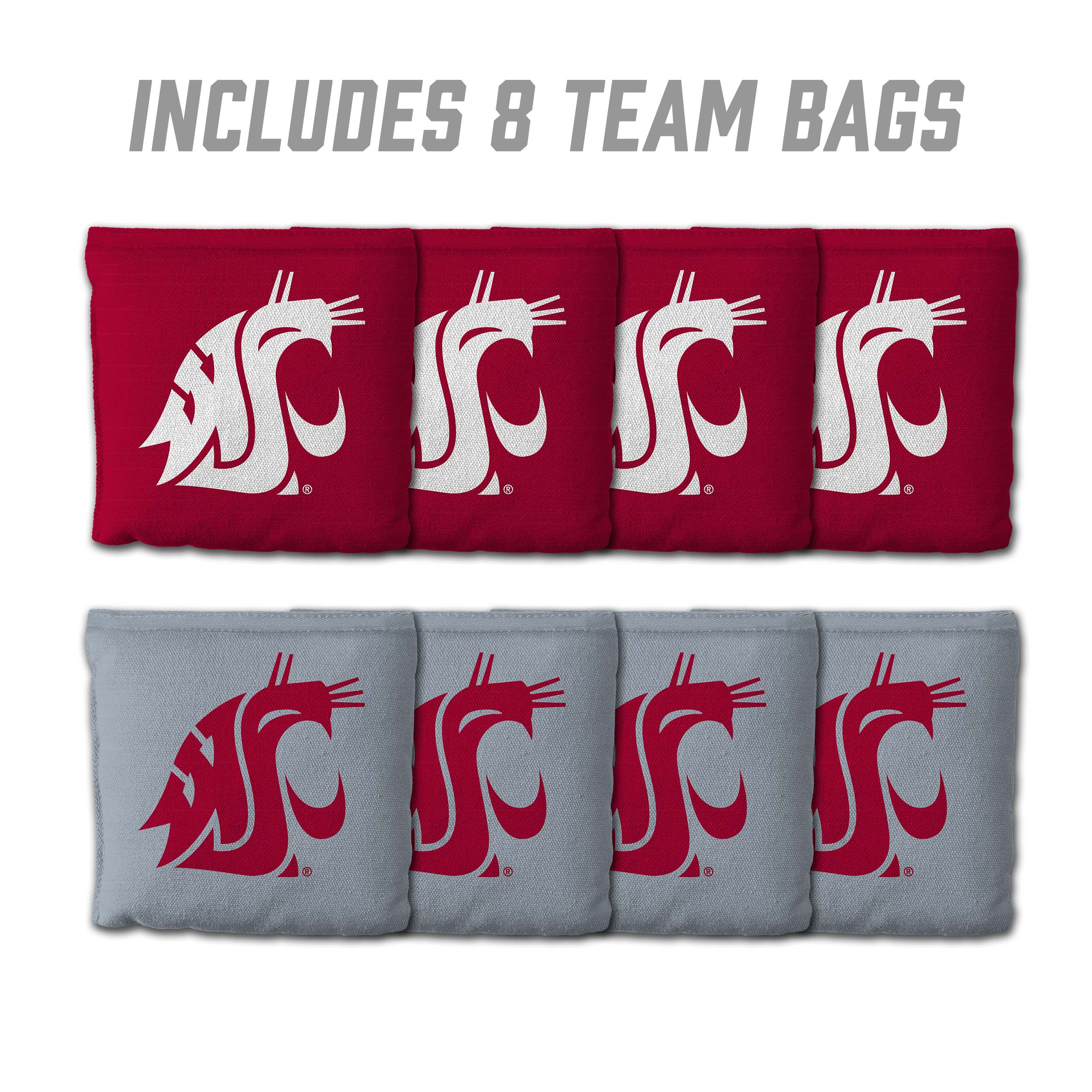 Washington State Cougars 8pk Licensed Cornhole Bags