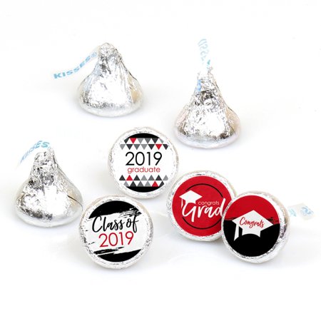 Red Grad - Best is Yet to Come - Red 2019 Graduation Party Round Candy Sticker Favors - Labels Fit Hershey's Kisses (Best All In One Printer 2019 For Home Use)
