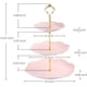 thumbnail image 5 of Soportes para pasteles de dulces, bandejas de cerámica para cupcakes de 3 niveles, niveles de postre para fiestas, bodas, cumpleaños, 5 of 5