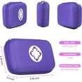 thumbnail image 3 of 276PCS Compact Small First Aid Kits for Home Businesses Urgent Essential Mini First Aid Kit Travel Size Car Emergency Supplies Kit for Hiking Boating Skating, Purple General, 3 of 13