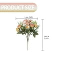 thumbnail image 3 of Clearance Artificial flowers under $5,Home Decor Artificial Flowers ArtificialSilk Bouquet Faux Flowers Arrangement For Wedding Table Centerpieces， Fern Leaves For Party Wedding Home Decor, 3 of 9