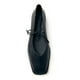 thumbnail image 1 of Zapatillas de ballet VorisVina con puntera cuadrada y cordones para mujer, color negro, 1 of 7