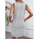 thumbnail image 4 of Vestido EVALESS casual primavera-verano con cuello en V sin mangas para mujer, 4 of 5