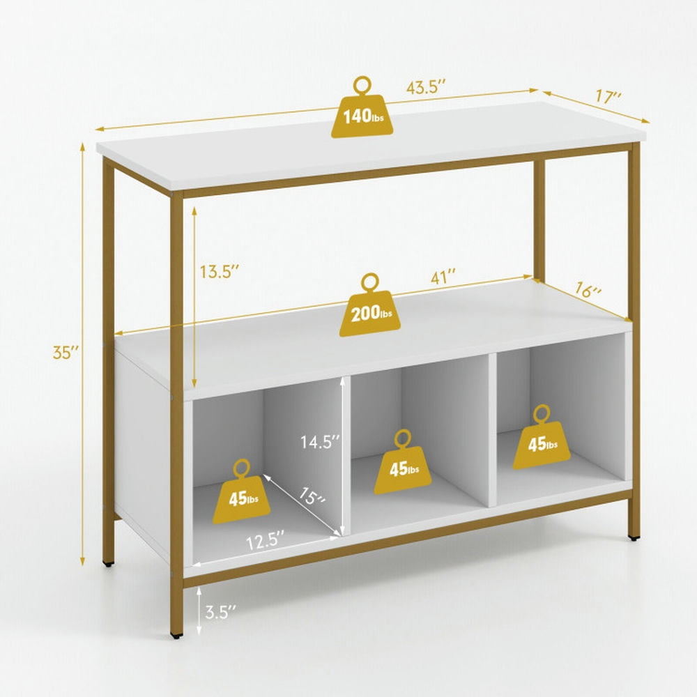 Finihen Kitchen Storage Cabinet, Buffet Sideboard, Modern Kitchen Buffet Sideboard with 3 Compartments, for Dining Room, Kitchen, Living Room, White Finihen Kitchen Storage Cabinet, Buffet Sideboard, Modern Kitchen Buffet Sideboard with 3 Compartments, for Dining Room, Kitchen, Living Room, White