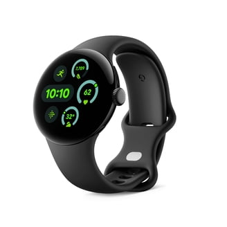 Google, Smartwatch, 45mm, Matte Black Aluminum Case with Obsidian