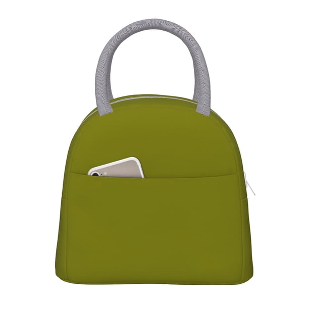 Disketp Olive Bolsa Térmica para Almuerzo, Lonchera con Abertura Amplia y Gran Capacidad, Organizador Reutilizable para Mujeres, Hombres y Adultos