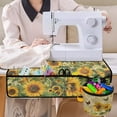 thumbnail image 4 of SEANATIVE Sunflower Butterfly Sewing Machine Mat with Pockets Aesthetic Sewing Accessories for Sew Table Non Slip Sewing Machine Mats to Reduce Vibration Noise, 4 of 6
