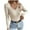 Khaki, variant on Lenpel Women's Lightweight Sweaters Trendy Long Sleeve Scalloped V Neck Slim Knit Pullover Tops Ribbed Casual Sweaters(White,X-Large)