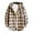 Khaki, variant on Big and Tall Mens Shirts Long Sleeve Regular Fit Button Down Plaid Flannel Shirt Fall Winter Plus Size Hooded Mens Shirts