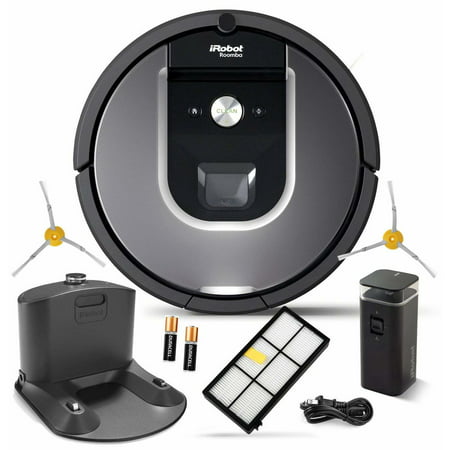 iRobot Roomba 960 Robotic Vacuum Cleaner Wi-Fi Connectivity + Manufacturer's Warranty + Extra Sidebrush Bundle