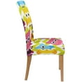 thumbnail image 3 of ZHANZZK Funny Owl Stretch Chair Cover Protector Seat Slipcover for Dining Room Hotel Wedding Party Set of 6, 3 of 6
