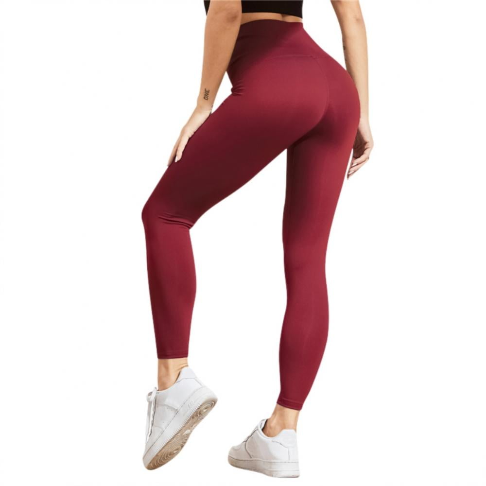 Summark Women High Waist Workout Leggings Scrunch Anti Cellulite Sexy Booty Push  up Yoga Pants 