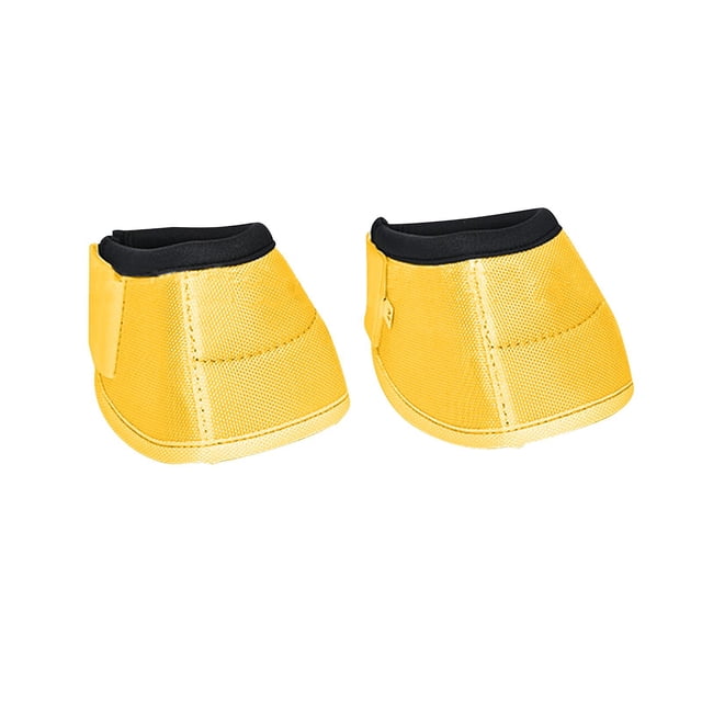 2 uds., botas con para caballos, botas para el cuidado de los caballos, botas para equinos, protección de pezuñas de tela Oxford Amarillo Zulema Botas de campana de caballo