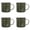 Dark Green, variant on ZFSBZBS 120ML Tea Coffee Mug Set of 4, Enamel Drinking Mugs Cups for Home Use/Office/Party or Camping, Bright Colors,Green