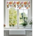 thumbnail image 2 of Kingfisher Tie Up Valances Curtain, Bird Flower Kitchen Valances for Windows Decor, Rod Pocket Short Curtains Set for Bedroom/Bathroom, 42"x12", 2 of 9