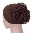 thumbnail image 1 of Women Lady Solid Color Head Scarf Flower Hat Cap Cotton Bandana Headwrap, 1 of 10