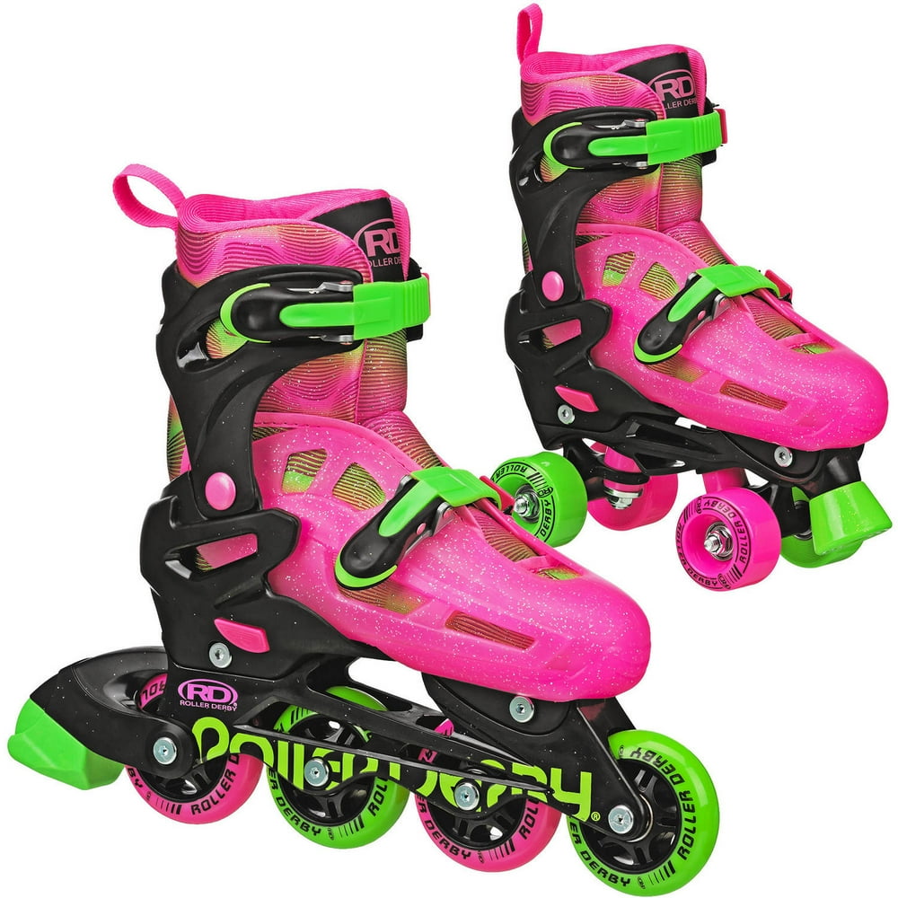 Roller Derby RD 2N1 Girl Roller Skates, Purple