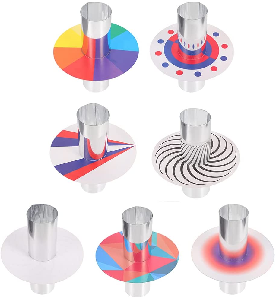 EXCEART 7 Pièces Étudiants Kaléidoscope Miroir Jouet Kit DIY Miroir Feuilles De Papier Enfants Miroir La Fabrication du Papier Jouet Préscolaire Développement Éducation La Science Jouet