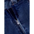 thumbnail image 3 of Dark Wash Square Neck Denim Bodycon Mini Dress, 3 of 16