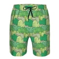 thumbnail image 3 of Logiee Crocodile And Bush Print Mens Swim Trunks Quick Dry Board Shorts,Breathable Hawaii Beach Shorts Swimwear Bathing Suits-Small, 3 of 6