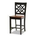thumbnail image 3 of Baxton Studio Nicolette Modern and Contemporary Two-Tone Dark Brown and Walnut Brown Finished Wood 5-Piece Pub Set, 3 of 9