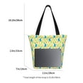 thumbnail image 3 of KLL Tote Bag for Women Blue Rabbit Print Shopping Grocery Reusable Bags for Office School Shopping Travel, 3 of 6
