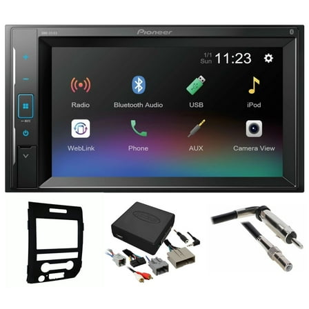 Pioneer Double DIN Bluetooth Car Stereo Upgrade for 2009-2014 Ford F-150 Car Stereo Dash Kit Harness