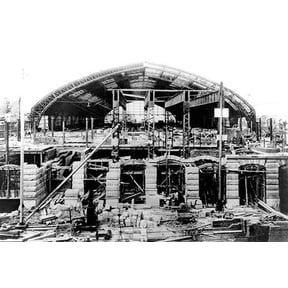Reading Terminal Construction, Philadelphia, PA-Fine Art Canvas Print (20" x 30")