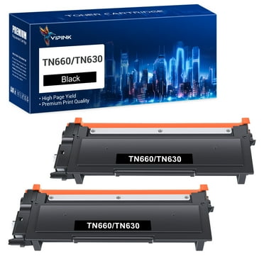 TN660 Toner Cartridge Compatible for Brother TN660 TN630 TN-660 TN-630 HL-L2300D HL-L2380DW HL-L2320D HL-L2340DW MFC-L2700DW MFC-L2740DW DCP-L2540DW Printer Ink (Black, 2-Pack)