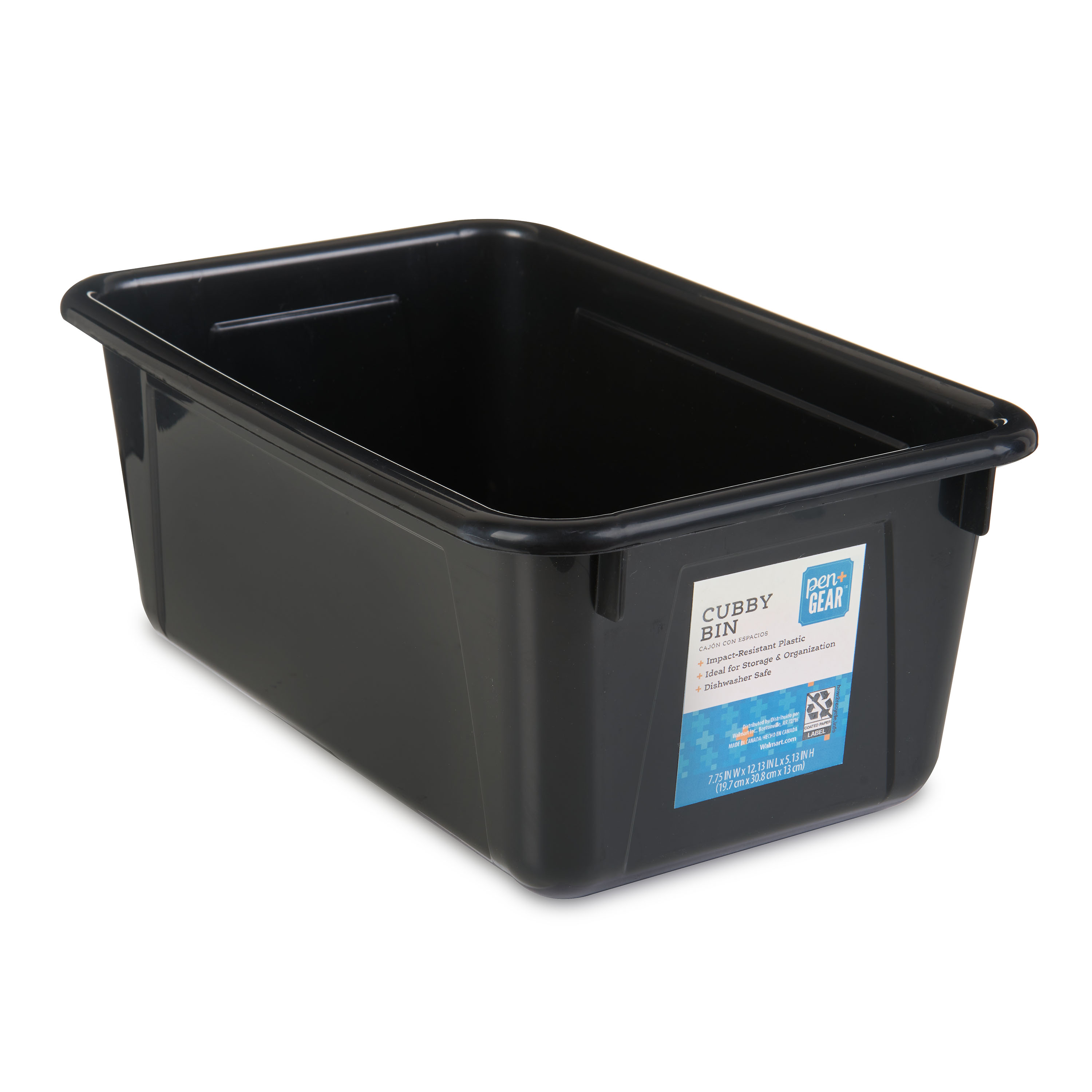 Pen+Gear Plastic Small Cubby Bin, Handout Organizer for Kids, Deep