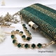 thumbnail image 2 of QSGFC, zapatos y Bolsa verdes de diseño italiano para fiesta de tacón nigeriano para mujer, conjunto decorado con bolso de diamantes de imitación para fiesta de boda, 2 of 5
