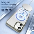 thumbnail image 6 of Magnetic for iPhone 16 Case, [Compatible with MagSafe] Shockproof Protective Ultra Slim Transparent Anti-Scratch Anti-Fingerprint Phone Case Cover with Touchscreen Button, Gray, 6 of 9