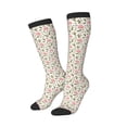 thumbnail image 2 of Fotbe Rose Flowers print Women's Men's Novelty Crew Socks Cotton Socks Knee High Socks for Walking,Running,Nurses,Pregnancy, 2 of 9