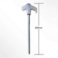thumbnail image 2 of White Screw-Type Tent Spikes, Tent Spikes, Metal Threaded Tent Spikes, Heavy-Duty Tent Spikes, 2 of 4