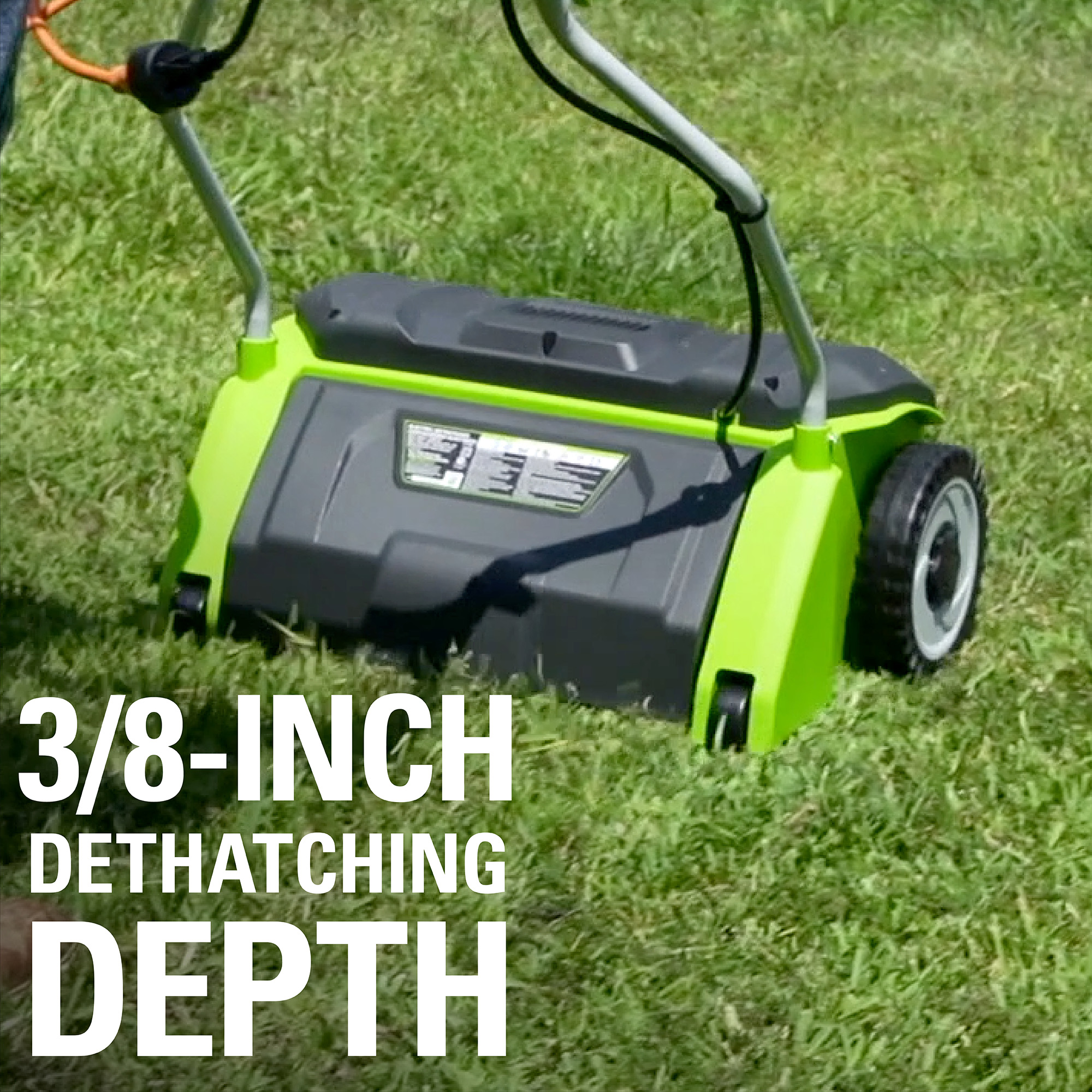 Greenworks 14 in. 10 Amp Corded Electric Dethatcher, DT14B00 - image 9 of 12