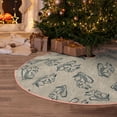 thumbnail image 5 of Lukts Sketch Squirrels Linen Print Color Life Christmas Tree Skirt, Winter Holiday Tree Mat Decoration ,Can be Used as A Shawl-30", 5 of 6