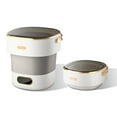 thumbnail image 1 of Folding Washing Machine, 13L Small Washing Machine With Spin Dryer, Fully Automatic Laundry Machine With 3 Cleaning Modes For Baby Clothes, Underwear, 1 of 9