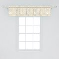 thumbnail image 2 of Ambesonne Moroccan Window Valance, Traditional Girih Star, 54" X 12", Amber and White, 2 of 3