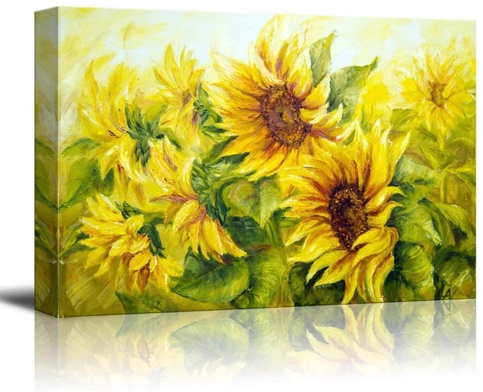 Daisy Field in Bright Sun 16x24 inches Wall26 Canvas Wall Art Home Decor 
