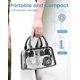 thumbnail image 5 of White - Mini pocket fan, 3 speeds, 10 hours running time, rechargeable battery powered, foldable and cooling. Great electric fan for travel, outdoor, office and home use., 5 of 5