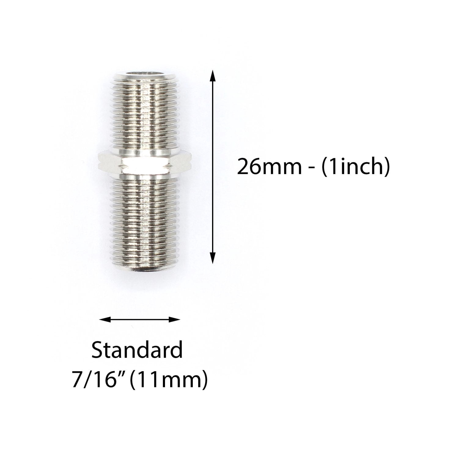 THE CIMPLE CO - Coaxial Cable Extension Adapter - 4 Pack - Satellite Cable TV Compatible F-Pin