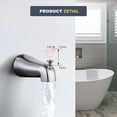 thumbnail image 6 of Wowow Single Handle 5-Spray Tub and Shower Faucet 1.8 GPM with High Pressure Showerhead in Brushed Nickel (Valve Included), 6 of 8
