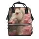 thumbnail image 1 of Fotbe Haired White Horse Mochila Maternidad - Lona de Sarga Impermeable, Mochila de Pañales de Gran Capacidad con Múltiples Bolsillos y Correas Ajustables, 1 of 6