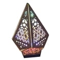 thumbnail image 3 of Lampe de Sol en Bois Bohème Géométrique Rétro LED Projection 3d pour Décoration Intérieure, 3 of 10